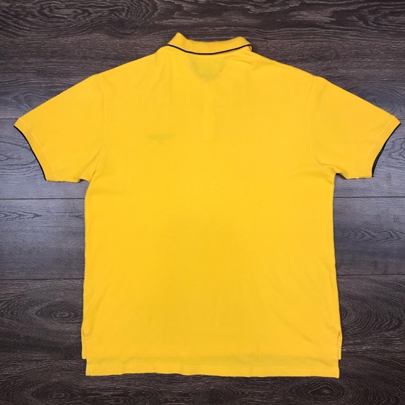 Polo Sport Ralph Lauren Men’s Vintage Casual Solid Yellow Polo Shirt Size Large - Picture 6 of 6